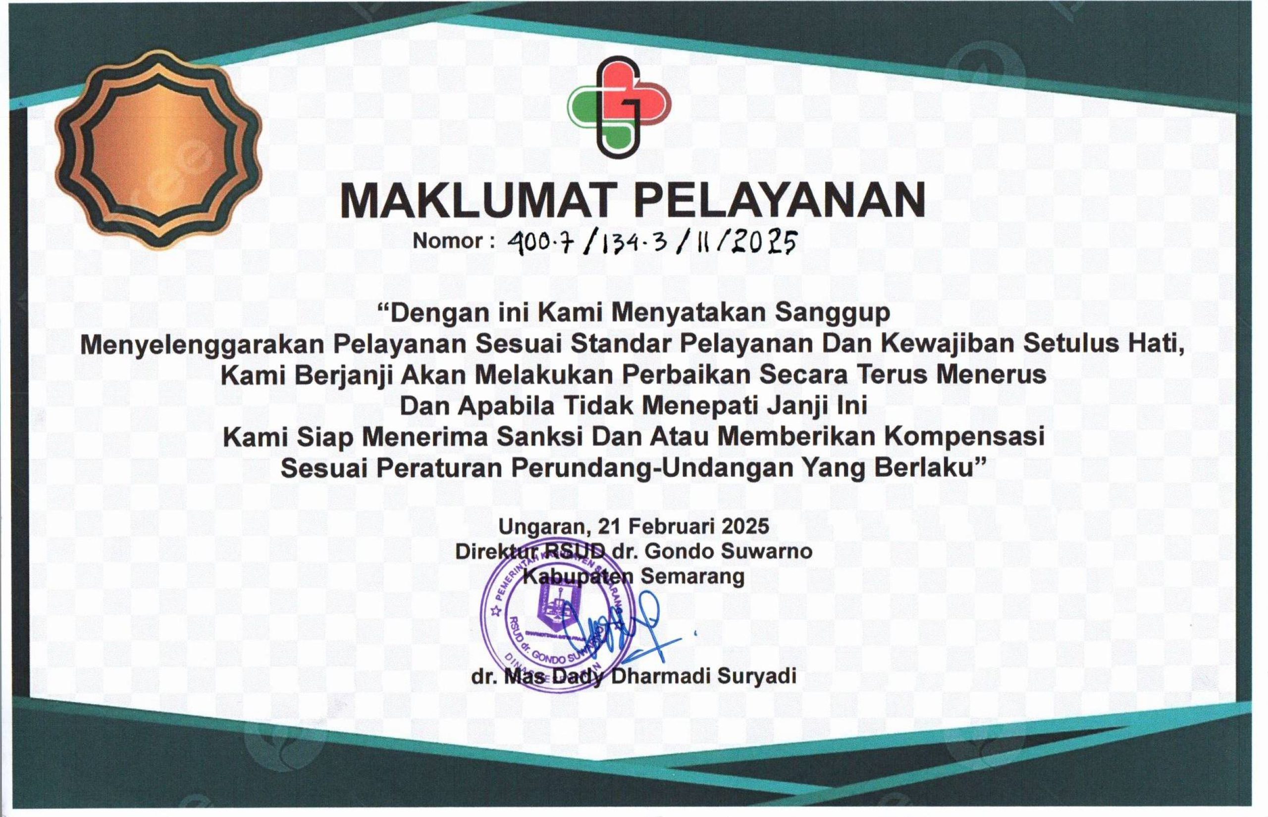 maklumat pelayanan feb 25